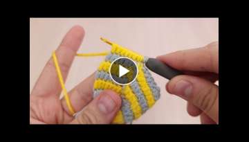 Super Beautiful Easy Hairband Tunusian Knitting Model