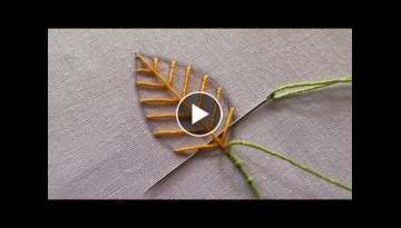 Stunning leaf hand embroidery designs|hand embroidery 