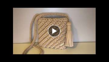 Crochet Crossbody Bag, Purse, Easy Pattern, Tutorial, Step by Step, Absolutely Beginner Friendly