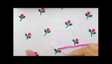 All Over Embroidery for Dresses, Bullion Knot Stitch