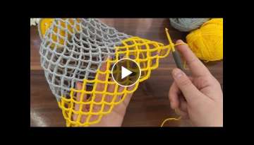 Very nice easy, very useful crochet ,mesh bag