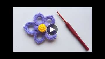 Super nice, easy and fast crochet flower