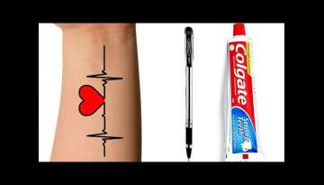 How To Make Tattoo At Home with pen