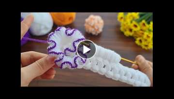 Wow! Beautiful eye-catching crochet facial washcloth, bath loofah 