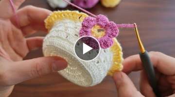 Quick and easy crochet soap holder.