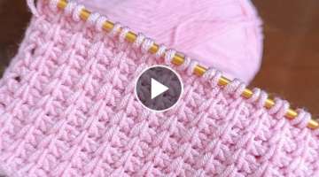 Super Easy Knitting Tunisian Baby Blanket