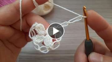 Very Easy Amazing Crochet Flower Design 
