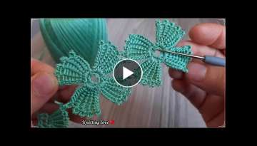 Super Easy Very Beautiful Knitting Crochet Motif for beginners 