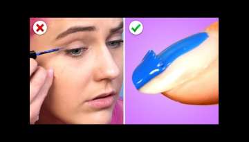 9 Easy Beauty Hacks For Girls! DIY Makeup