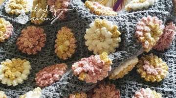 Crochet a Popcorn Flower Granny