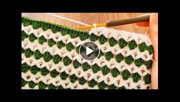 Wow Very Very esay knitting Crochet beybi blanket