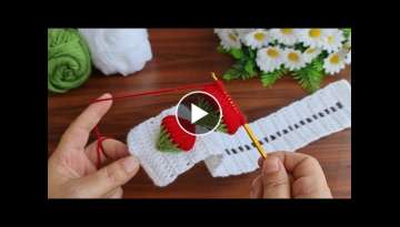 Wonderful Super Easy Tunisian Crochet hair band For Beginners online Tutorial