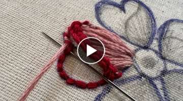 Glamorous flower design|hand embroidery video