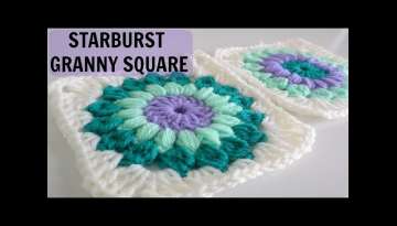 How to Crochet a Starburst Granny Square