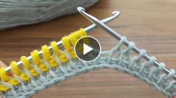 unisian crochet with super easy double crochet online lecture