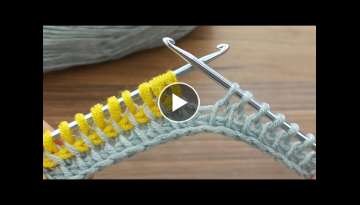 unisian crochet with super easy double crochet online lecture