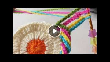 Crochet magnificent motif making.