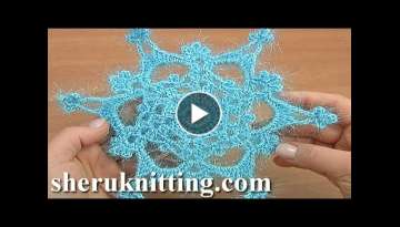 Crochet Large Six-Ray Double Sided Snowflake