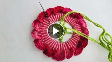 You Love This Very Unique Flower Embroidery With Beautiful Stitches 