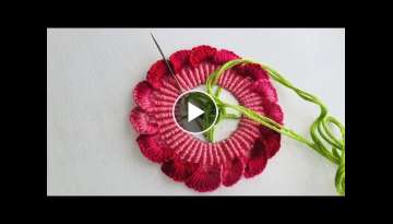 You Love This Very Unique Flower Embroidery With Beautiful Stitches 
