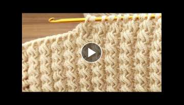 Tunisian crochet baby blanket