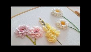 Pastel Flowers Embroidery