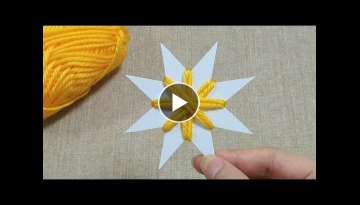 Amazing flower making trick using cardboard and wool 