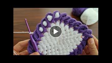Super easy.How to crochet a coaster supla 