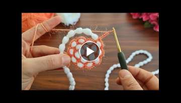 Super easy, very useful crochet beautiful motif crochet coaster 