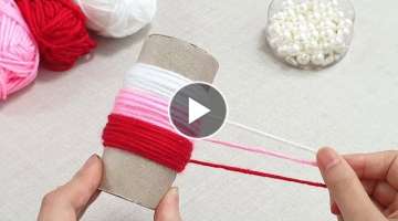 Amazing hand embroidery flower making trick 