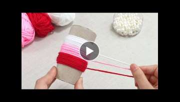 Amazing hand embroidery flower making trick 