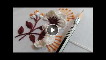 Amazing flower design with pencil 