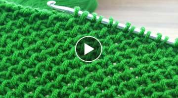 Super easy Tunisian crochet baby blanket pattern