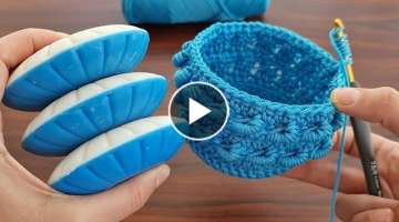 MUY BONİTO Super easy Very useful crochet decorative hamper making