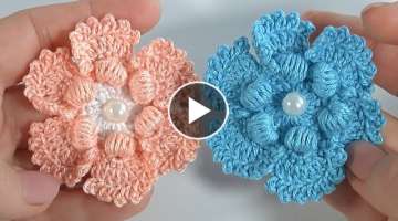 How to Make Flowers Step by Step?/Easy Way to Crochet