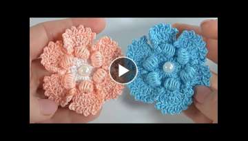 How to Make Flowers Step by Step?/Easy Way to Crochet