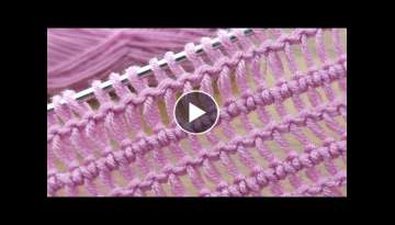  Very practical Tunisian crochet pattern for summer in pink 