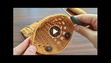 How to make a very useful crochet napkin holder 