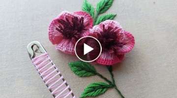 Gorgeous flower design with safety pin