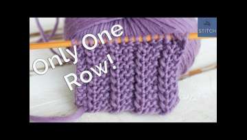 One Row knitting stitch