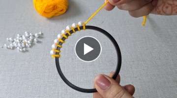 Amazing Hand Embroidery flower design trick.