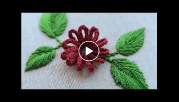 Latest flower design|easy hand embroidery
