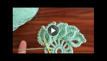 Super Easy Crochet Knitting Flower Motif