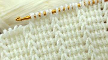 Super Easy Tunisian Crochet Baby Blanket For Beginners online Tutorial