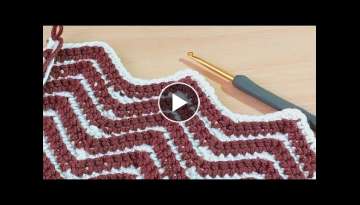 awesome super easy zigzag crochet knitting model