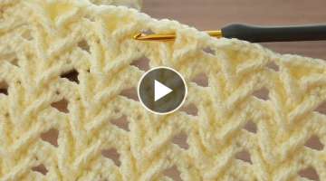 Very easy crochet baby blanket MODEL