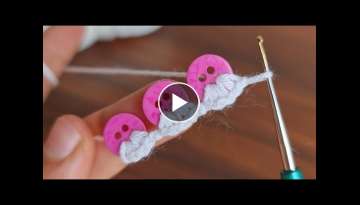 Very Easy Crochet Knitting Pattern with Button