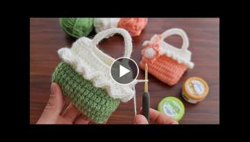 Crochet bag for gifts or souvenirs Cute Small Crochet Bag with