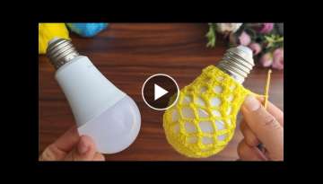 new design crochet! Knit with a light bulb, everyone will be surprised crochet knitting