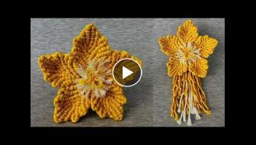 DIY Macrame Flower Tutorial (step by step)